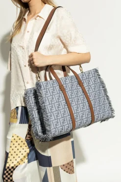 Fendi BLUE Shopper bag "Summer"