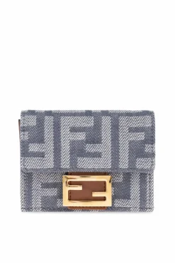 Fendi BLUE Wallet with a logo