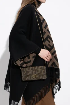 Fendi BROWN Belted wallet "Baguette"