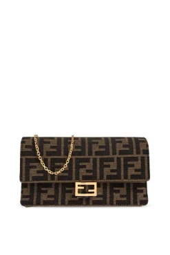 Fendi BROWN Belted wallet