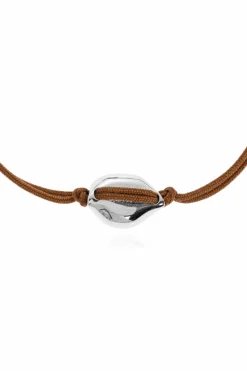 Fendi BROWN Bracelet with brass ornaments
