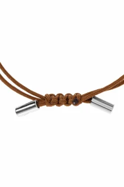 Fendi BROWN Bracelet with brass ornaments