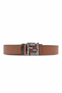 Fendi BROWN Double-sided belt
