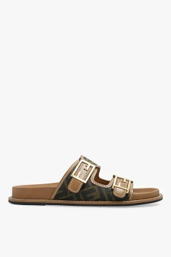 Fendi BROWN āFeelā slides
