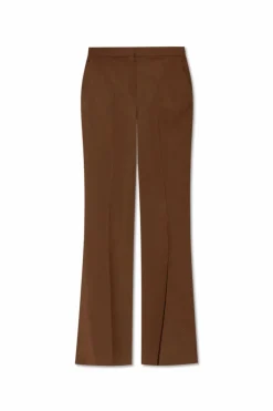 Fendi BROWN Flared crease trousers