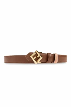 Fendi BROWN Leather belt