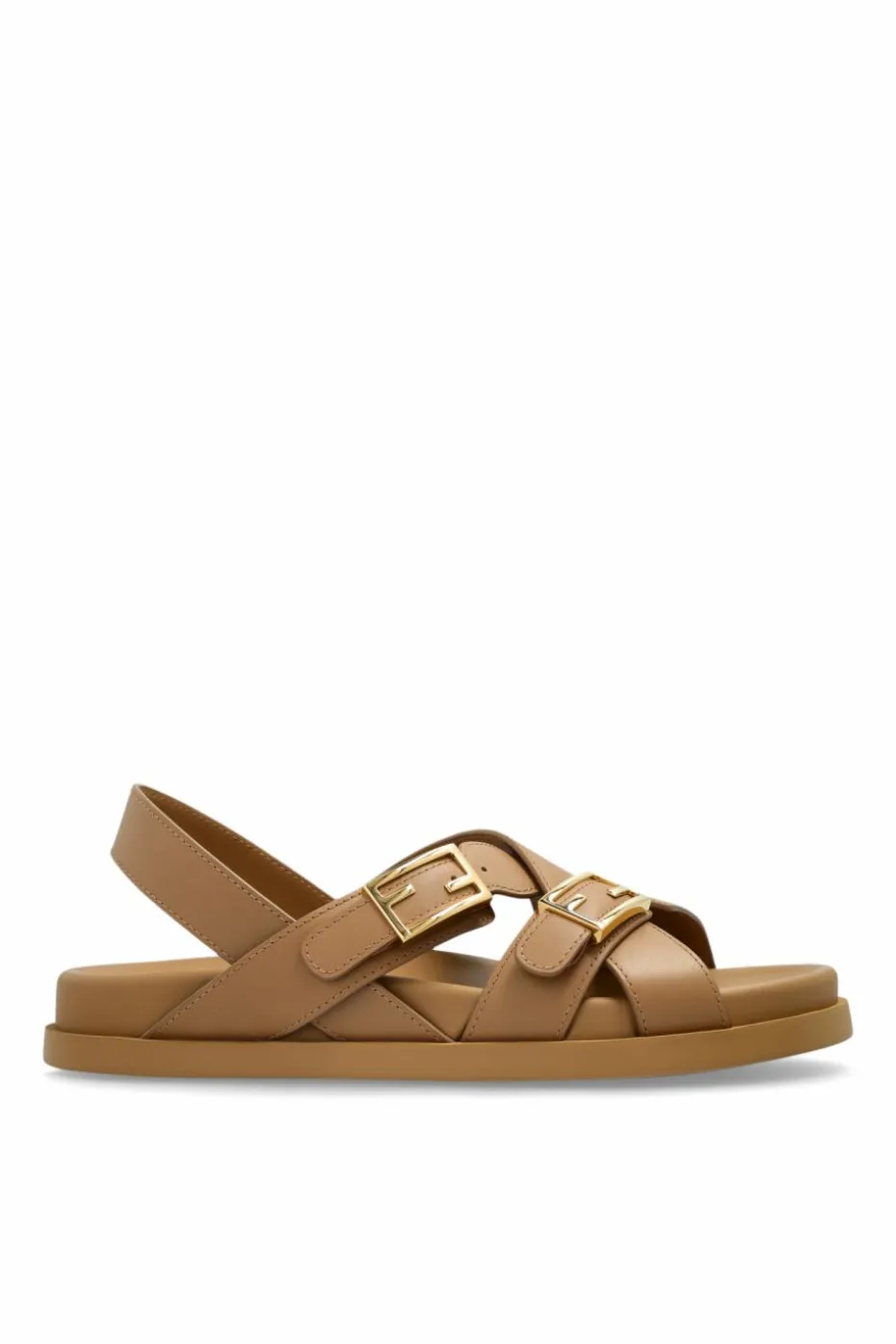 Fendi BROWN Leather sandals