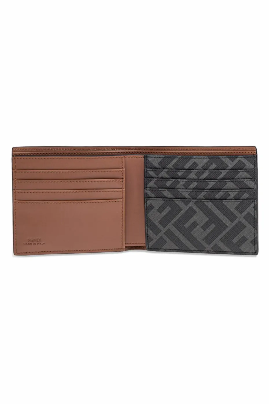 Fendi BROWN Portfolio with logo