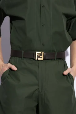 Fendi BROWN Reversible belt