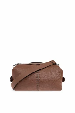 Fendi BROWN Shoulder bag `Siesta Small`