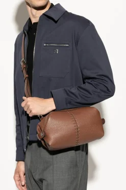 Fendi BROWN Shoulder bag `Siesta Small`