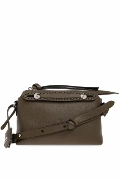 Fendi BROWN Shoulder bag By The Way Selleria Mini