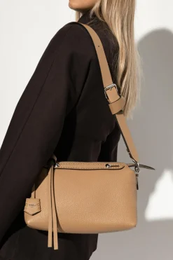 Fendi BROWN Shoulder bag By The Way Selleria Medium