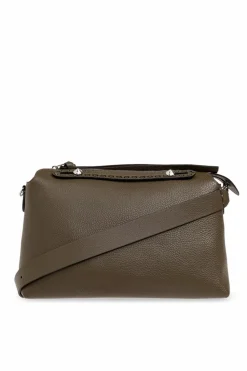 Fendi BROWN Shoulder bag By The Way Selleria Large