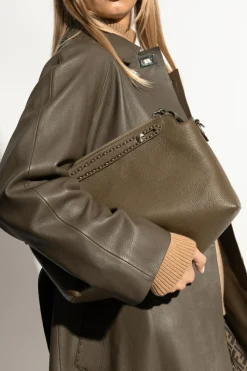 Fendi BROWN Shoulder bag By The Way Selleria Large