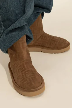 Fendi BROWN Snow boots with monogram