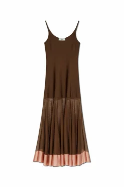 Fendi BROWN Strappy dress