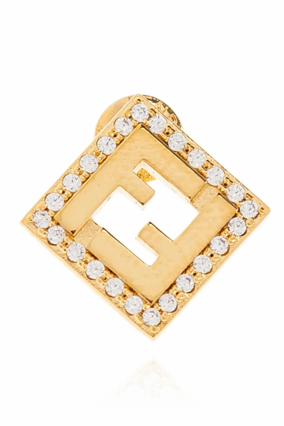 Fendi GOLD Logo-shaped earrings