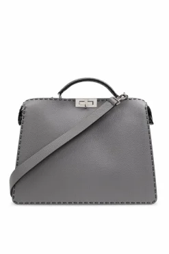 Fendi GREY Bag Medium Peekaboo type shopper