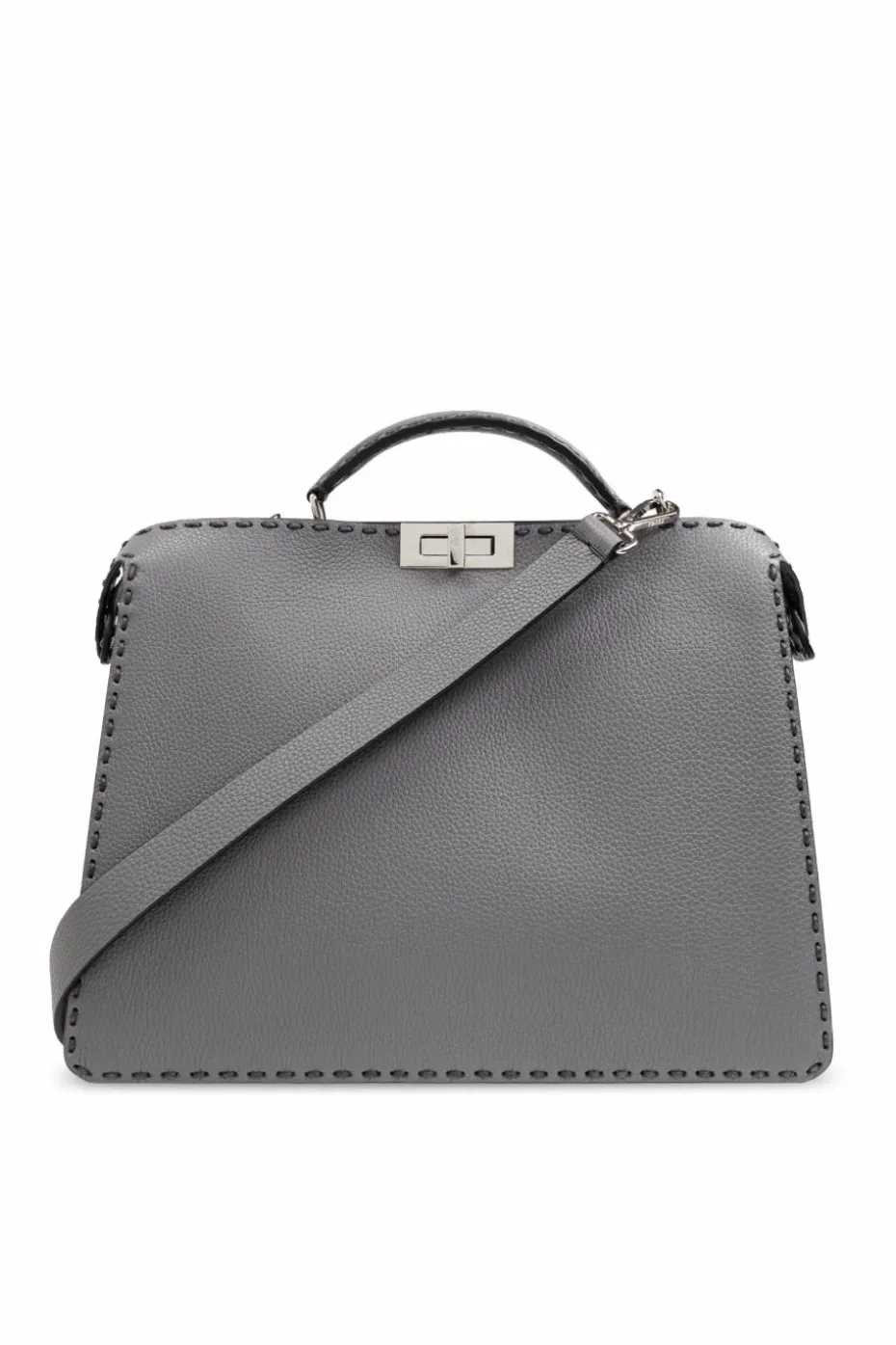 Fendi GREY Bag Medium Peekaboo type shopper