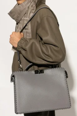 Fendi GREY Bag Medium Peekaboo type shopper