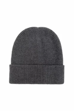 Fendi GREY Wool hat with logo patch
