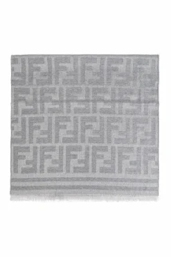 Fendi GREY Wool scarf