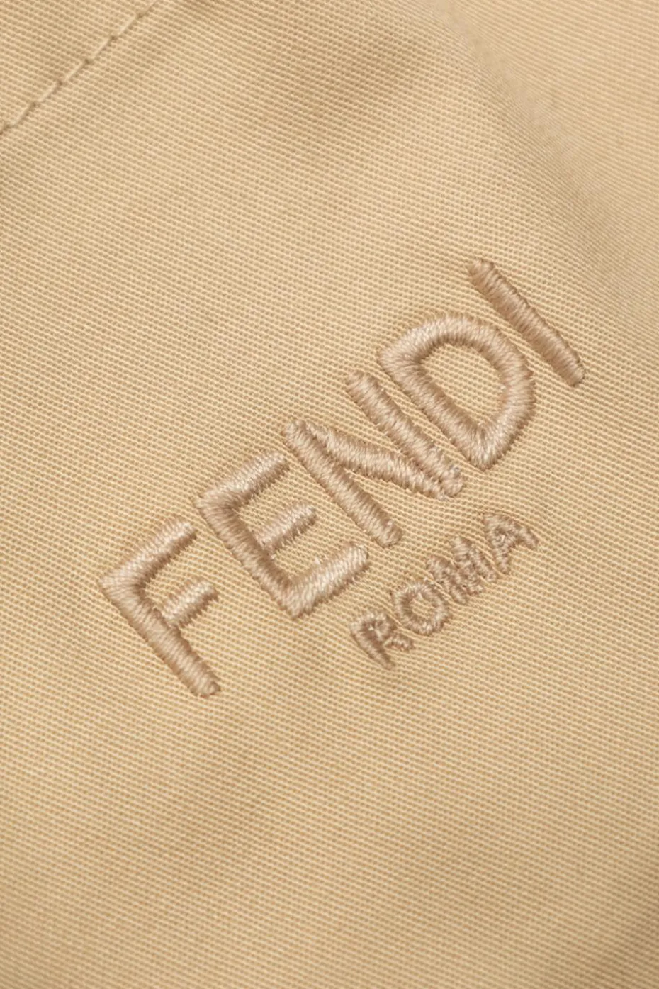 Fendi Kids beige Cotton pants with pockets