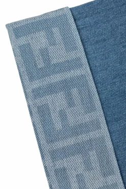 Fendi Kids BLUE Jeans with rolled-up legs