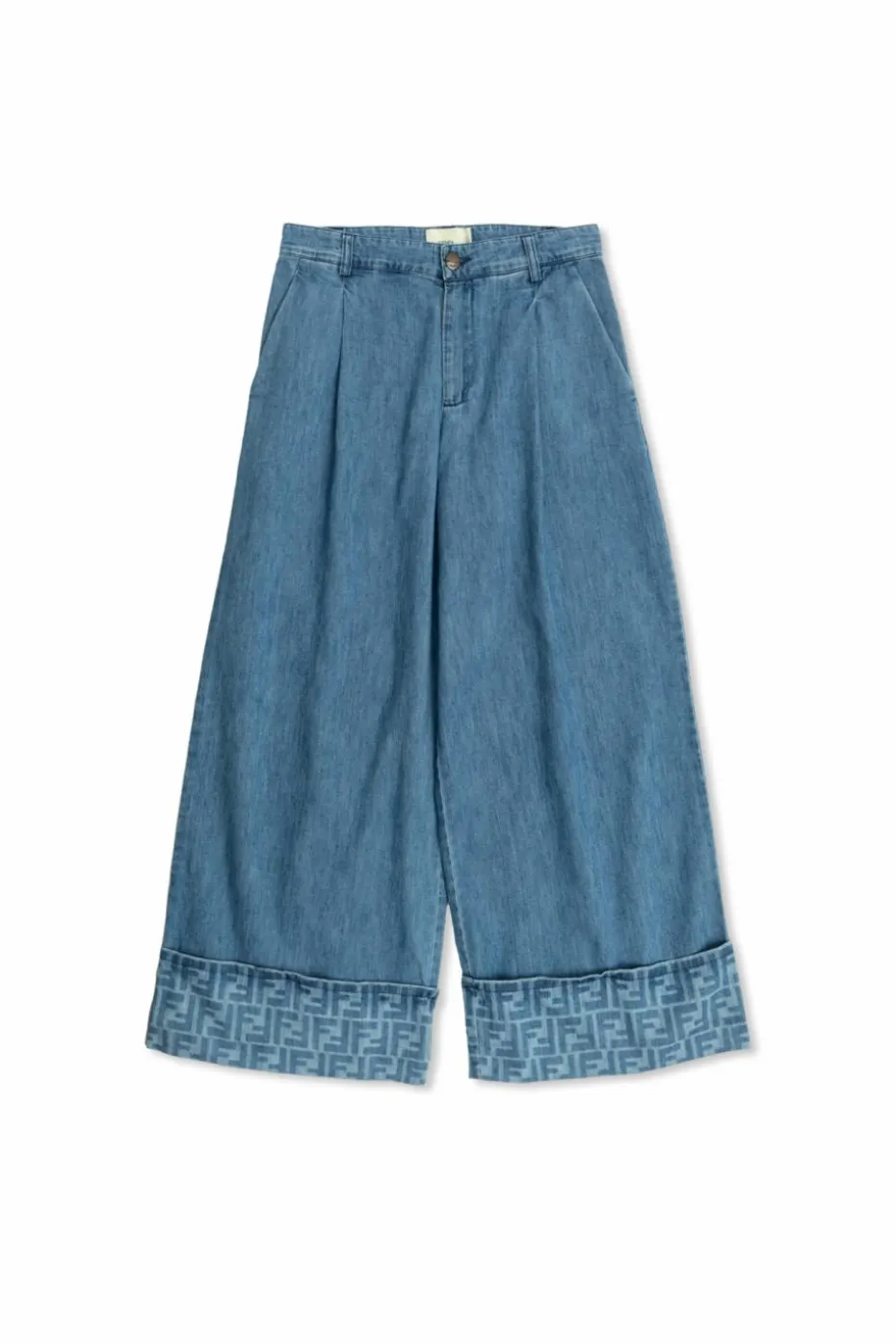 Fendi Kids BLUE Wide-leg jeans