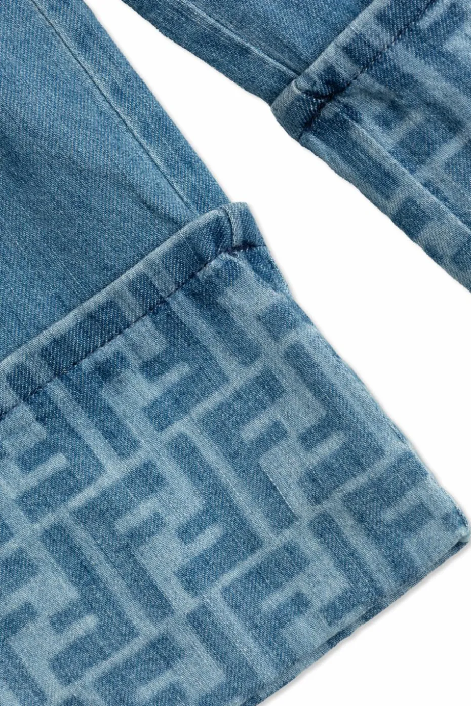 Fendi Kids BLUE Wide-leg jeans