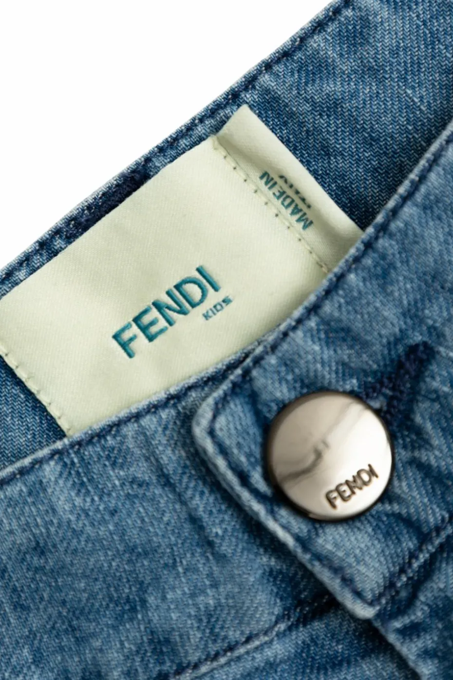 Fendi Kids BLUE Wide-leg jeans