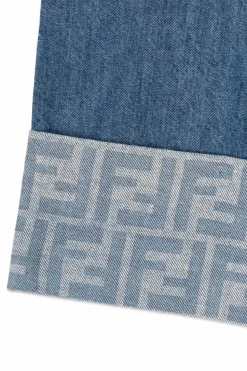 Fendi Kids BLUE Wide-leg jeans
