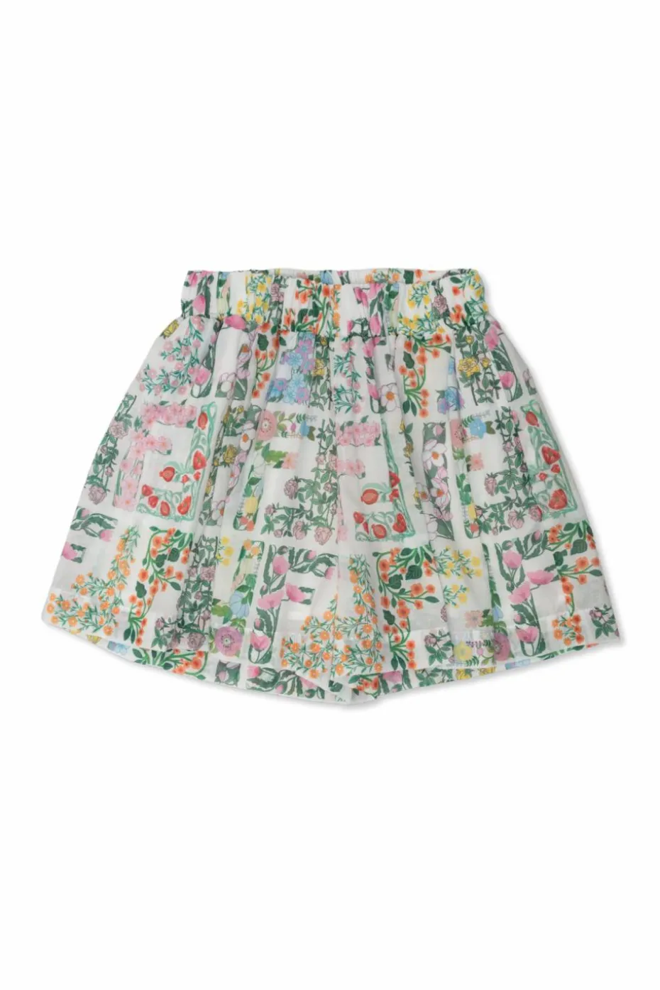 Fendi Kids MULTICOLOUR Floral motif shorts