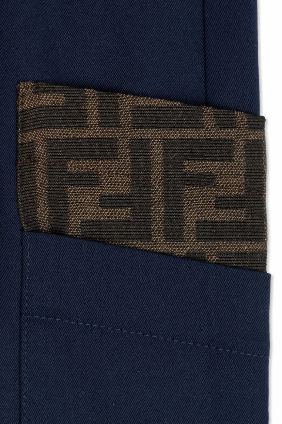 Fendi Kids NAVY BLUE Cotton trousers