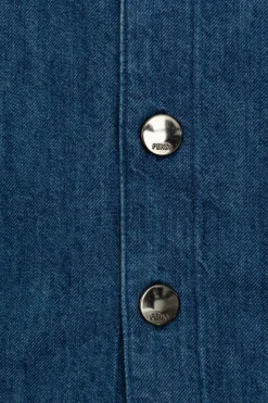 Fendi Kids NAVY BLUE Denim shirt
