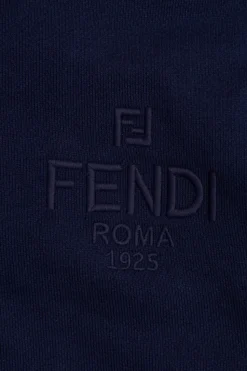 Fendi Kids NAVY BLUE Sweatshirt with logo