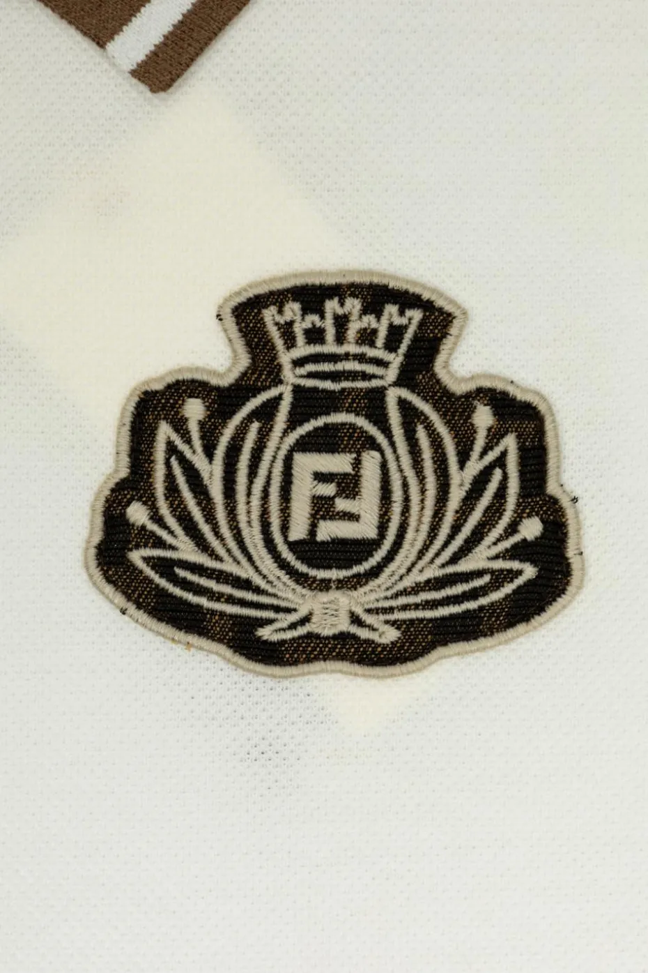 Fendi Kids WHITE Cotton polo dress