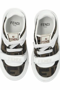 Fendi Kids WHITE Sneakers with logo
