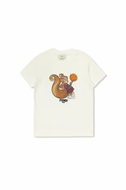 Fendi Kids WHITE T-shirt with print
