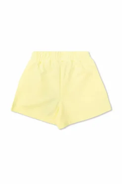 Fendi Kids YELLOW Shorts with embroidered logo