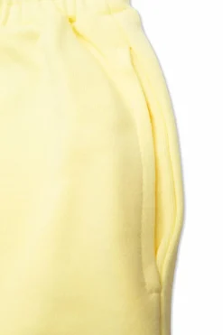 Fendi Kids YELLOW Shorts with embroidered logo