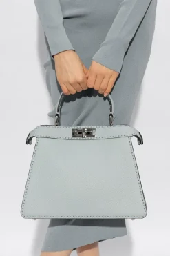Fendi light blue ‘Peekaboo Medium’ shoulder bag
