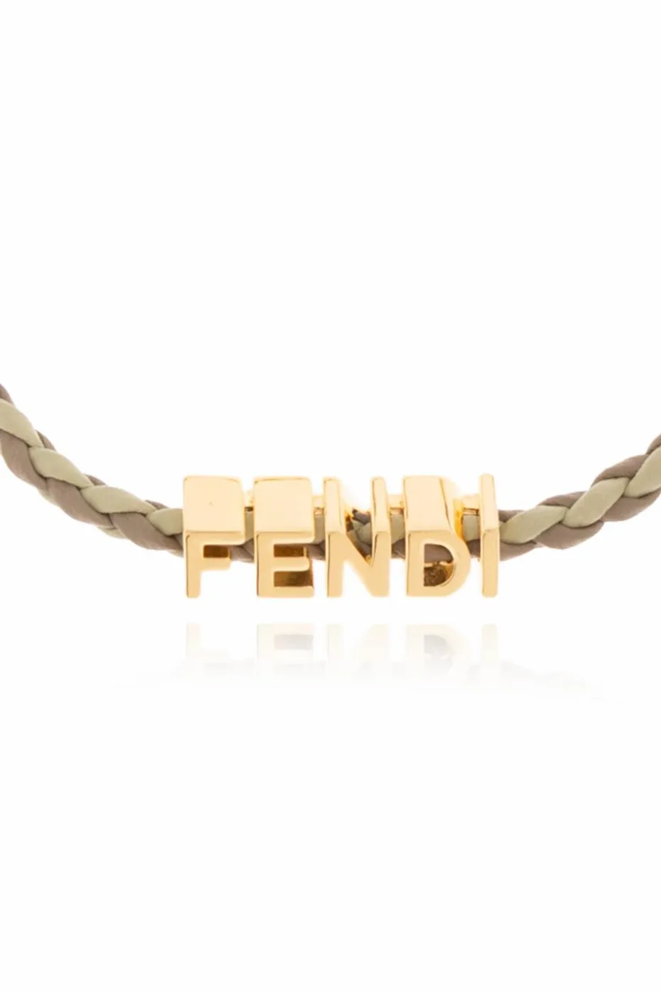 Fendi MULTICOLOUR Leather bracelet with logo