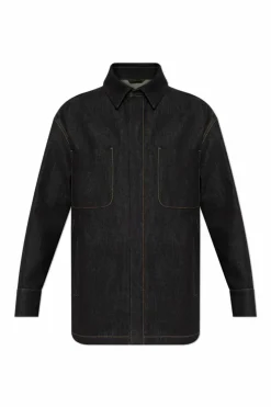 Fendi NAVY BLUE Denim shirt