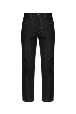 Fendi NAVY BLUE Jeans with logo
