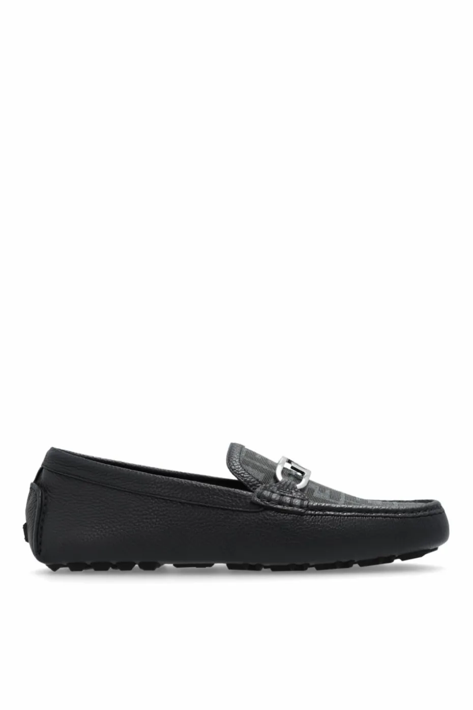 Fendi NAVY BLUE Leather moccasins 'Olock'