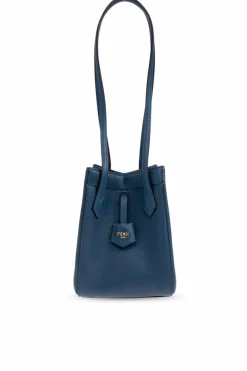 Fendi NAVY BLUE 'Origami Mini' shoulder bag