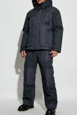 Fendi NAVY BLUE Ski pants with monogram