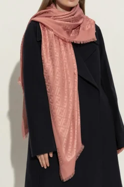 Fendi PINK Scarf with monogram